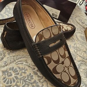Coach Men's Brown Slip-On Loafers